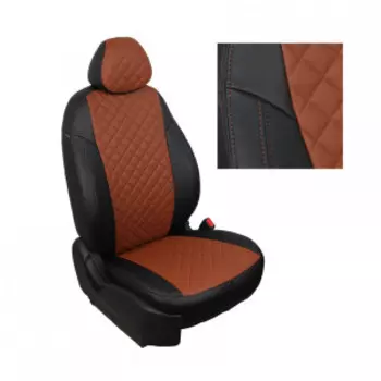 Чехлы на сиденья модельные экокожа Mazda CX-5 II Active с 17г. G BK/BR R / ma-skh5-mcx5ii17-cheko-r