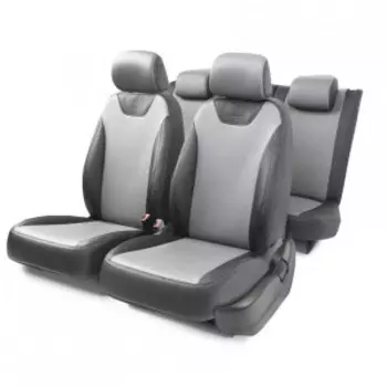 Чехлы на сиденья модельные экокожа VOLKSWAGEN JET-1Sd(03+)40-60 G BK/D.GY