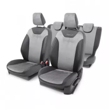 Чехлы на сиденья модельные алькантара FORD FOCUS-3 (2010+) FOC-3Ht(10+)40-60 A BK/D.GY