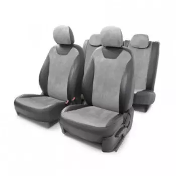 Чехлы на сиденья модельные алькантара HYUNDAI Solaris-2 (2017+) SOL-2Sd(17+)40-60 A BK/D.GY