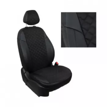 Чехлы на сиденья Nissan Almera III (G15) 40/60 с 13г. Al BK/BK R / ni-al-g15-chch-ar