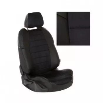 Чехлы на сиденья Nissan Tiida (С11) Sd с 04-14г. Al BK/BK / ni-td-s11s-chch-a