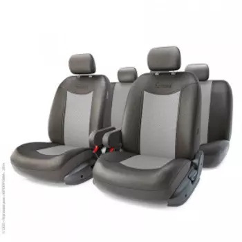 Чехлы на сиденья универсальные экокожа GRAND FULL GND-1305GF BK/D.GY