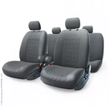 Чехлы на сиденья универсальные экокожа PERSONA FULL (M) PER-1305GF BK