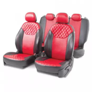Чехлы на сиденья универсальные DIN-1505GF BK/RD