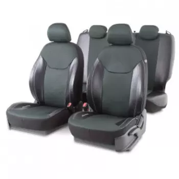 Чехлы на сиденья универсальные DIN-1505GJ BK/GUN METAL