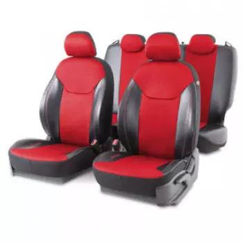 Чехлы на сиденья универсальные DIN-1505GJ BK/RD