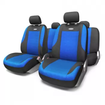 Чехлы на сиденья универсальные EVOLUTION EVO-1105 BK/BL (M)