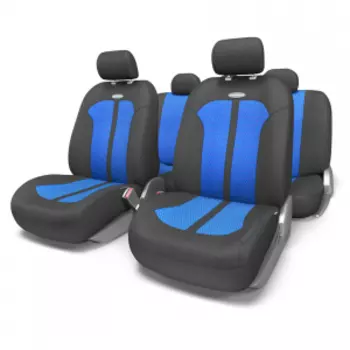 Чехлы на сиденья универсальные SELECTION SEL-1105 BK/BL (M)