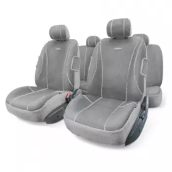 Чехлы на сиденья универсальные SHEEP SKIN SHP-905 D.GY/L.GY (M)