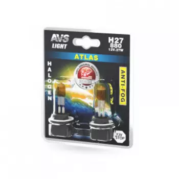 Галогенная лампа AVS /ATLAS ANTI-FOG/желтый H27/880 12V.27W A78620S