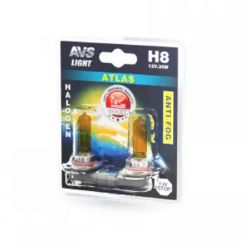 Галогенная лампа AVS /ATLAS ANTI-FOG/желтый H8.12V.35W A78623S