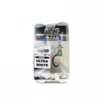 Газонаполненные лампы AVS ALFAS Pure-White 6000К H3 12V 85W, комплект 2+2 (T-10) шт. A07243S