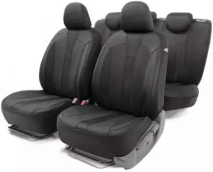 Комплект чехлов на сиденья PERFORMANCE, материал полиэстер PRF-1505 BK/BK