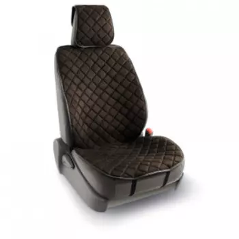 Комплект универсальных накидок на передние сиденья "CarPerformance", 2 шт., алькантара CP-210A BR