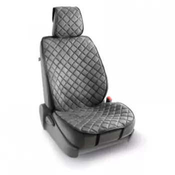 Комплект универсальных накидок на передние сиденья "CarPerformance", 2 шт., алькантара CP-210A D.GY
