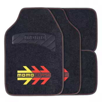 Коврики автомобильные "MOMO", серия "MOMO CORSE" MOMO-404 BK