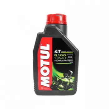 Масло моторное полусинтетическое для мотоциклов Motul 5100 4T 10W-40 (1л) 104066