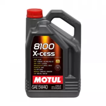 Масло моторное синтетическое Motul 8100 X-CESS 5W-40 100% Synt (5л) 102870