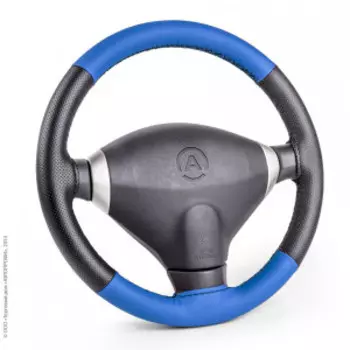 Оплётка для перетяжки руля AUTOPROFI SAM-100 BK/BL (M)