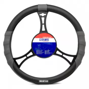 Оплётка на руль "SPARCO", серия "Classic" SPC/CLS-082 BK/GY (M)
