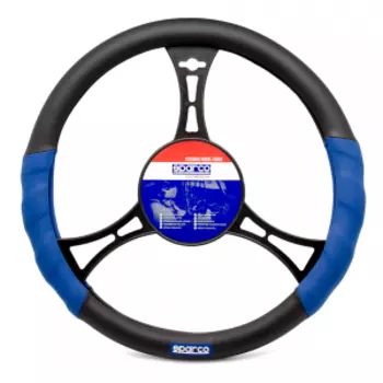 Оплётка на руль "SPARCO", серия "Racing" SPC/RCN-082 BK/BL (M)
