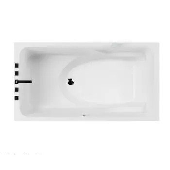 Акриловая ванна Акватика Аксиома 175х95 на каркасе