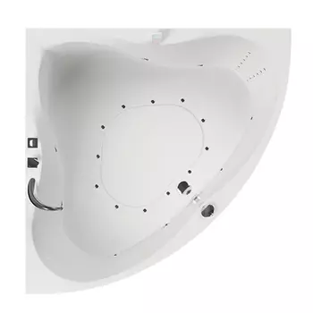 Акриловая ванна Акватика Эволюция 150х150 Basic на каркасе