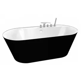 Акриловая ванна BelBagno BB14 NERO/BIA