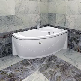 Акриловая ванна Радомир Амелия 160х105 левая на каркасе