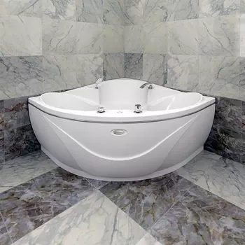 Акриловая ванна Радомир Филадельфия 168х168 на каркасе