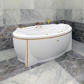 Акриловая ванна Радомир Лагуна 185х124 на каркасе