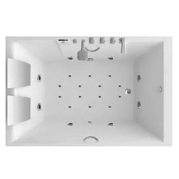 Акриловая ванна SSWW AU818L/HP811AF 180х120х70 с гидромассажем