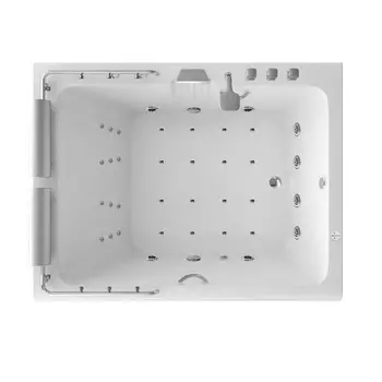 Акриловая ванна SSWW WU0822L/H168HBBT 180х140х66 с гидромассажем