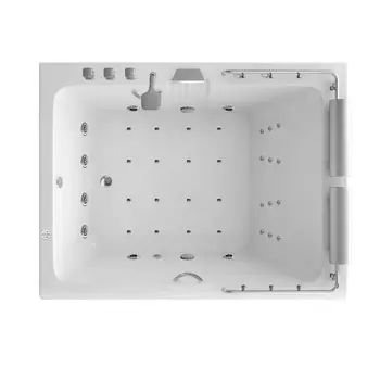 Акриловая ванна SSWW WU0822R/H168HBBT 180х140х66 с гидромассажем