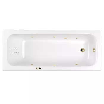 Акриловая ванна Whitecross Vibe Line Nano 180х75 золото