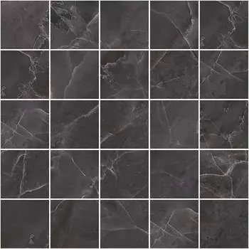 Декор Laparet Total Мозаичный Чёрный MM34108 25х25