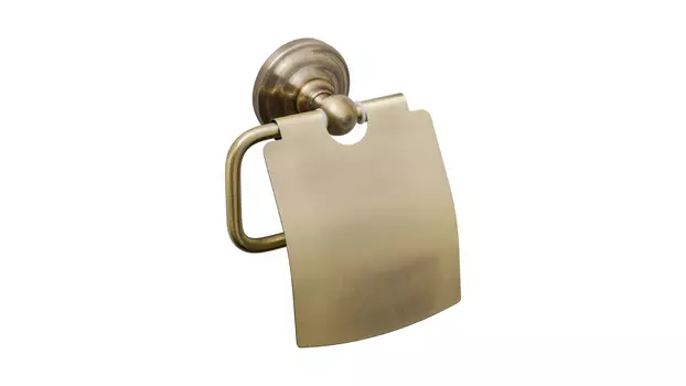 Держатель для туалетной бумаги Fixsen Retro FX-83810 с крышкой