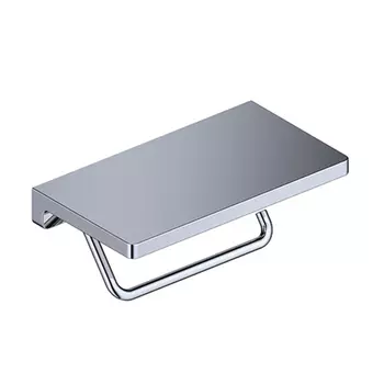 Держатель для туалетной бумаги WasserKRAFT K-1425 с полочкой для телефона