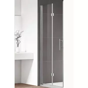 Душевая дверь Cezares Eco BS 12 80 C Cr прозрачное стекло, профиль хром