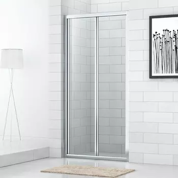 Душевая дверь Cezares Eco BS 80 C Cr прозрачное стекло, профиль хром