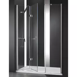 Душевая дверь Cezares Elena BS13 100 50/50 C Cr прозрачное стекло, профиль хром