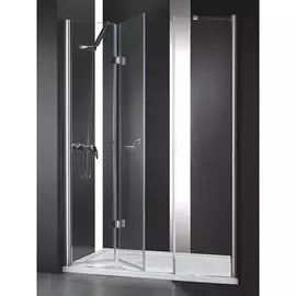 Душевая дверь Cezares Elena BS13 60 50/50 C Cr прозрачное стекло, профиль хром