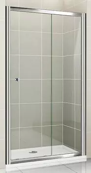 Душевая дверь Cezares Pratico BF1 140 C Cr прозрачное стекло, профиль хром