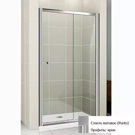 Душевая дверь Cezares Pratico BF 1 125 P Cr матовое стекло, профиль хром