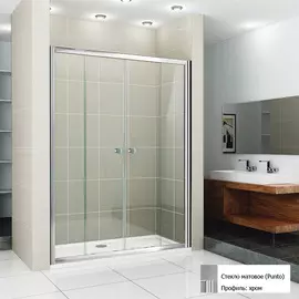 Душевая дверь Cezares Pratico BF 2 160 текстурное стекло, профиль хром