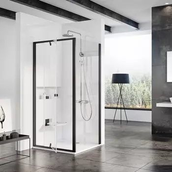 Душевая дверь Ravak PDOP1-90 черная + Транспарент