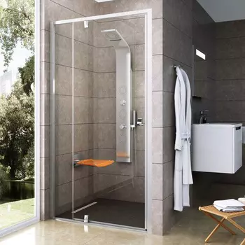 Душевая дверь Ravak Pivot PDOP2-120 белая + Транспарент