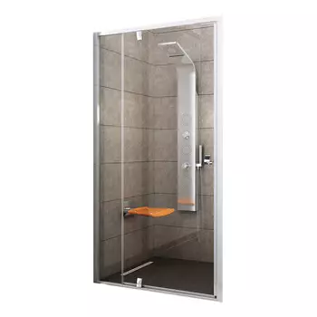 Душевая дверь Ravak Pivot PDOP2-120 блестящая + Транспарент