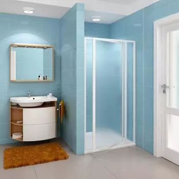 Душевая дверь Ravak SDOP 90 белая + Грапе